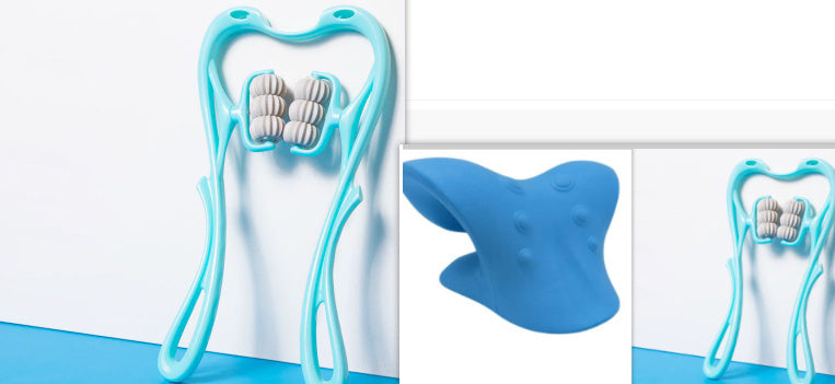 Six-Wheel Manual Neck Massager – Muscle Relief Roller