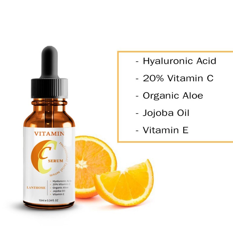 Vitamin C serum and moisturizer