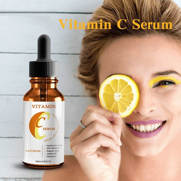Vitamin C serum and moisturizer