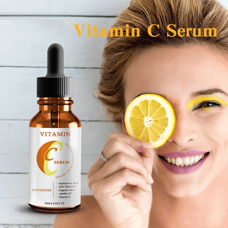 Vitamin C serum and moisturizer