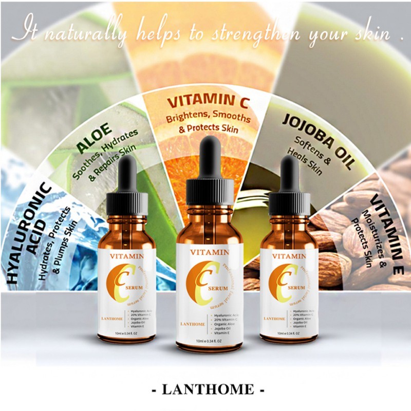 Vitamin C serum and moisturizer