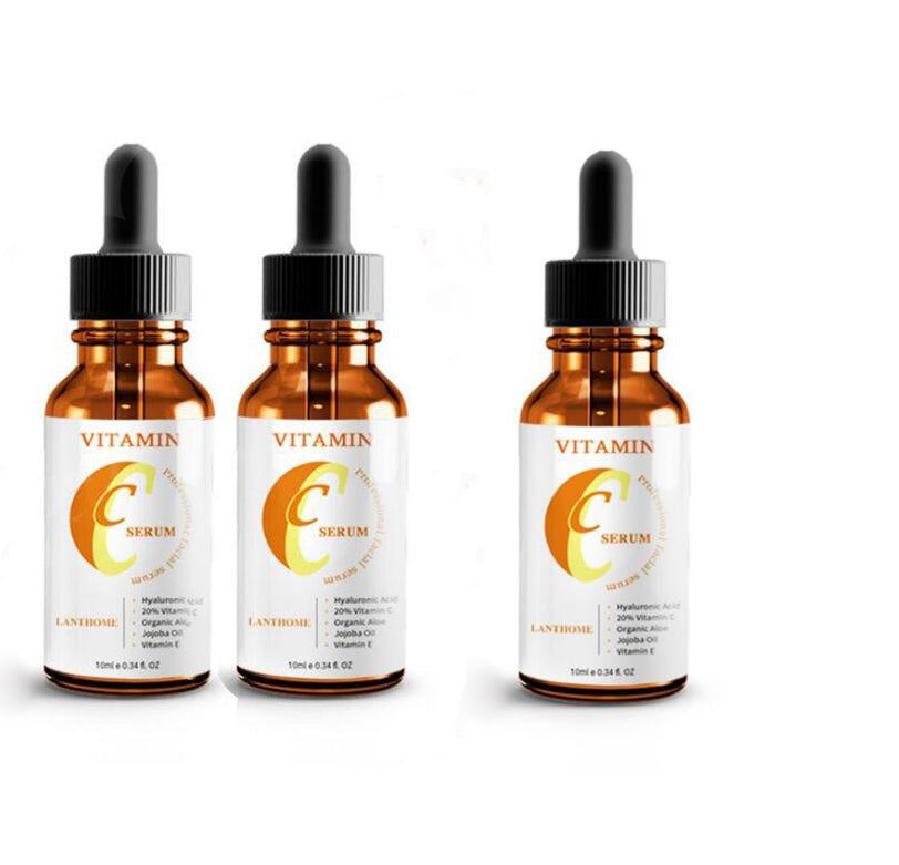 Vitamin C serum and moisturizer