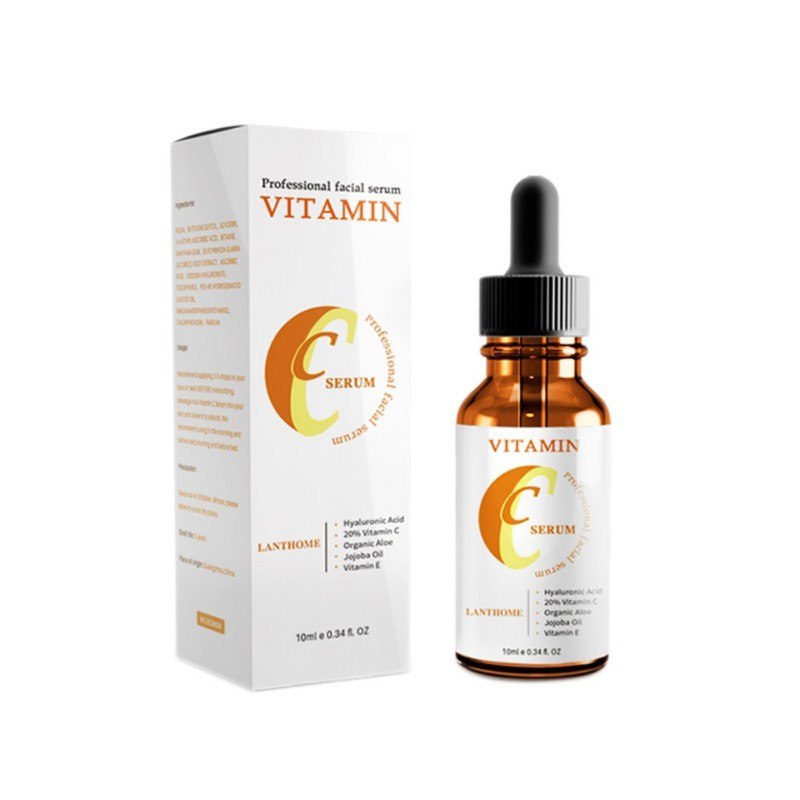 Vitamin C serum and moisturizer