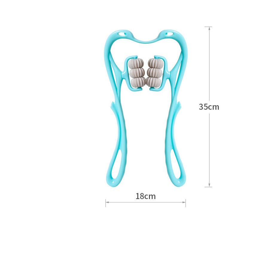 Six-Wheel Manual Neck Massager – Muscle Relief Roller
