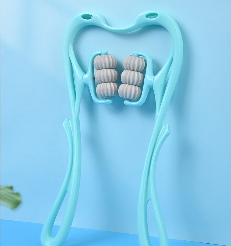 Six-Wheel Manual Neck Massager – Muscle Relief Roller